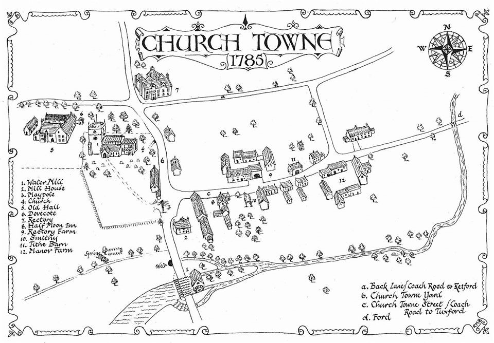 Map of the Old Warsop Town